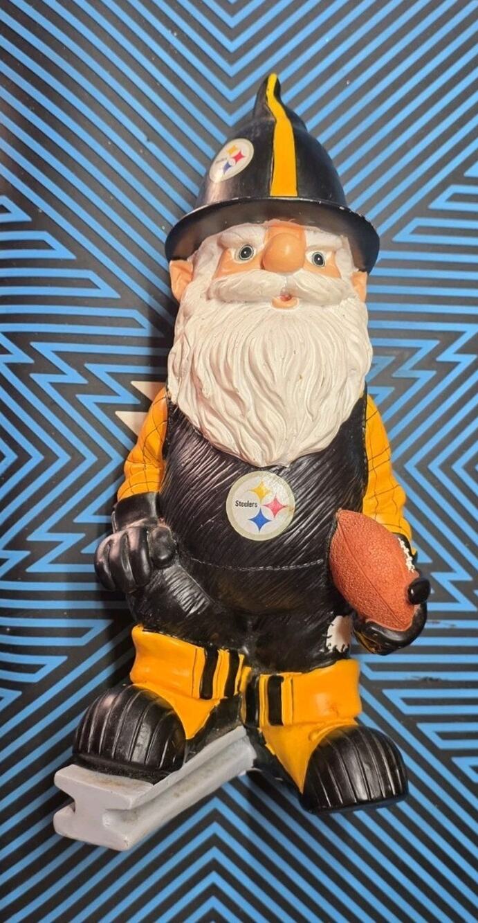 Pittsburgh Steelers 8" Gnome Garden Troll Forever Collectibles NFL Licensed NEW